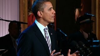 President Obama Welcomes Guests to quotIn Performance in the White House Red White and Bluesquot [upl. by Mcadams987]