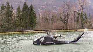 Konner K3 Anfibio  Water Landing  Turbine Powered Amphibious Helicopter [upl. by Tiduj7]