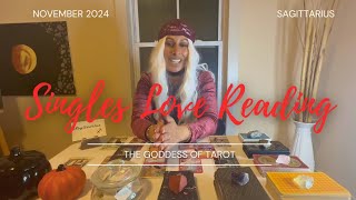 SAGITTARIUS ♐️ SINGLES 💌 LOVE TAROT READING NOVEMBER 2024 [upl. by Margot501]