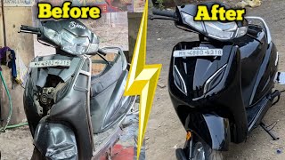 ACTIVA FULL RESTORATION  SCOOTY MODIFICATION [upl. by Older815]