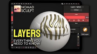 How To Use Layers  Nomad Sculpt Tutorial [upl. by Pascal]