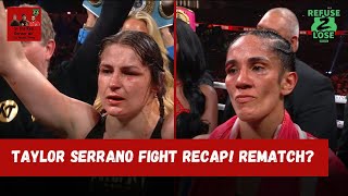 Katie Taylor vs Amanda Serrano Fight Recap  Should there be another Rematch [upl. by Gareth111]