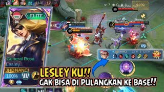 REKOR DI 1 GAME LESLEY KU GAK PERNAH RECALL PADAHAL TIM MUSUH SUNGGUH AGRESIF  MOBILE LEGENDS [upl. by Giraldo]