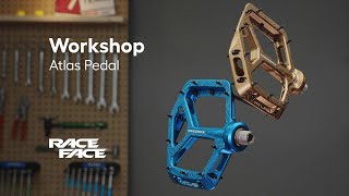 Workshop Atlas Pedal Service Instructions  Race Face [upl. by Ardnalak]