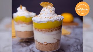 Delicious No Bake Cheesecake Lemon Parfait Recipe  Easy Cheesecake Recipe [upl. by Leugar]