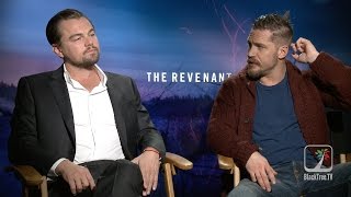 Leonardo DiCaprio and Tom Hardy Interview THE REVENANT [upl. by Aehsrop]