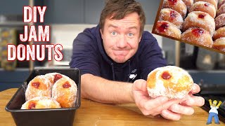 Homemade Jam Donuts Recipe [upl. by Sparks]