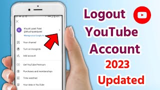 How to Logout of YouTube Account on Mobile  Sign out of Youtube Account [upl. by Leribag]