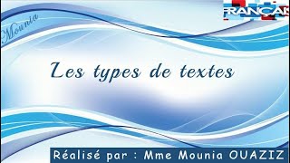 Les différents types de textes [upl. by Keldon]