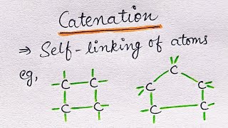 Catenation  Carbon and Its compounds  Wow science [upl. by Strenta]