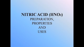 Lecture 8 Nitric Acid  Preparation Properties And Uses [upl. by Plossl]