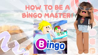 HOW TO BE A BINGO MASTER IN BLOXY BINGO  Roblox [upl. by Aleekahs]