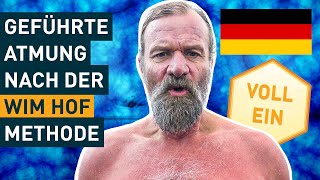 German Guided Wim Hof Method Breathing Exercise  3 Rounds Slow Pace [upl. by Aimek]