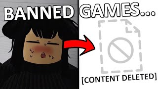 PLAYING BANNED GAMES ON ROBLOX [upl. by Chee]