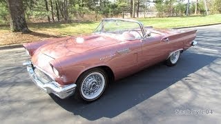 1957 Ford Thunderbird Roadster Start Up Exhaust and In Depth Review [upl. by Archibald]