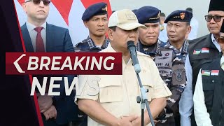 BREAKING NEWS  Menhan Prabowo Hadiri Pelepasan Bantuan Indonesia ke Palestina [upl. by Ylirama503]