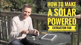 How to install a solar extractor fan including mounting the solar panel [upl. by Ahsircal]