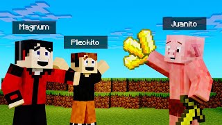 GRANJA DE ORO EN SKYBLOCK 🤣🙊  Minecraft [upl. by Oidivo]