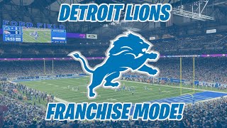 FRANCHISE MODE REBUILD  DETROIT LIONS  Madden NFL 25 [upl. by Toland146]