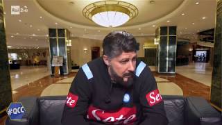 Cosa pensa Gattuso di Ancelotti  Quelli che il calcio 22122019 [upl. by Nikral]