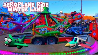 Amazing Winter Land Aeroplane Ride  Bluewater Dartford UK [upl. by Arbmahs15]