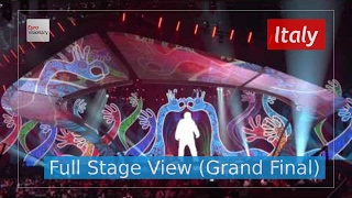 Occidentalis Karma  Italy Full Stage View  Francesco Gabbani  Eurovision 2017  Final [upl. by Ellekram287]