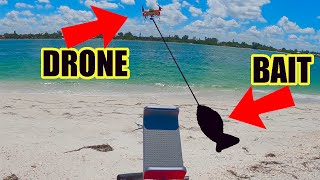 I Went Drone Fishing Flying Big Baits Over The Ocean SwellPro Splash Drone 4 [upl. by Bills691]