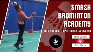 Mens Doubles Match  Highlights  Smash Badminton Academy  Bhimavaram  7989234220 [upl. by Gris]