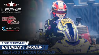 2024 US Pro Kart Series Rd 3  Dousman WI  Saturday  Warmup [upl. by Luciana]