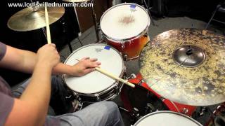 How to play drums  Cascara with 32 Rumba Clave [upl. by Ogdan905]