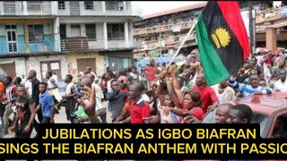 PASSIONATE IGBO MAN SING THE BIAFRAN ANTHEM IN PREP FOR DECEMBER 2ND igbo viral biafra news [upl. by Yrian]