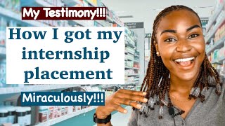 HOW I GOT MY PHARMACY INTERNSHIP PLACEMENT MIRACULOUSLY in FMC ABUJA [upl. by Ashmead]