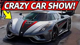 CRAZY Florida Car Show With The Hamilton Collection Bugatti Koenigsegg amp More [upl. by Attelrahc]