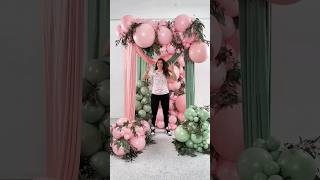 Decoración Orgánica con Globos 🩷 [upl. by Ynamad]