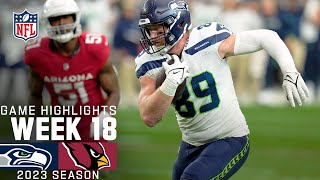 Seattle Seahawks vs Arizona Cardinals Game Highlights  NFL 2023 Week 18 [upl. by Atwekk]