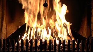 Burning Fireplace with High Quality Crackling Fire Sounds Real Time Full HD Recording [upl. by Eirruc]