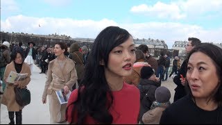 Fashion Week Paris 2014 2015 EXIT VALENTINO N1 [upl. by Lachus]