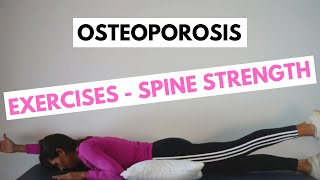 Osteoporosis Exercises for Spine Strength  2 Physical Therapy Exercises [upl. by Tertius]