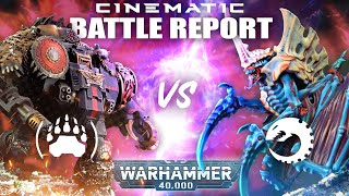 40k Cinematic Battle Report Space Bears VS Tyranids 10th Edition [upl. by Nitsirt]