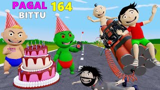 Pagal Bittu Sittu 164  Chirkut Ka Birthday  Happy Birthday Wala Cartoon  Bittu Sittu Toons [upl. by Ydda]