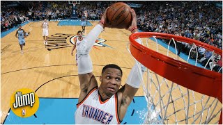 Russell Westbrooks angriest dunks  The Jump [upl. by Atinal276]