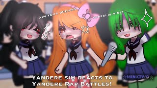 Yandere sim Reacts to Yandere Simulator Rap Battles by minktwo [upl. by Nnylesor]