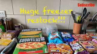 Huge freezer shopping haul  Iceland  Bargains [upl. by Rabah]