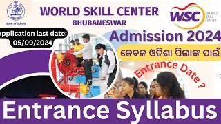 World Skill Centre Entrance SyllabusWorld Skill Centre Admission 2024WSC Admission apply date [upl. by Kylie505]