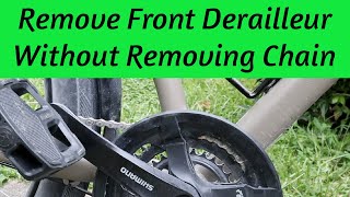 How to remove front derailleur without removing chain on Specialized Roll [upl. by Hoang918]