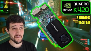 Nvidia Quadro K420  Gaming on a 10 QUADRO Card [upl. by Sueddaht]