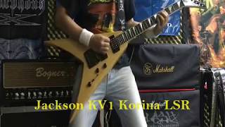 EZGUITARSNET MEGADETH Jackson signature guitars Dave Mustaine KV1 Y2KV Ellefson demo [upl. by Mandi787]