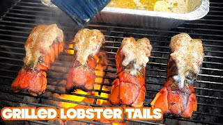 Grilled Lobster Tail Recipe with Garlic Butter 2018 [upl. by Ayadahs]