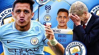 DEADLINE DAY DRAMA MANCHESTER CITY ALEXIS SANCHEZ SQUAD CHALLENGE FIFA 17 ULTIMATE TEAM [upl. by Nofpets924]