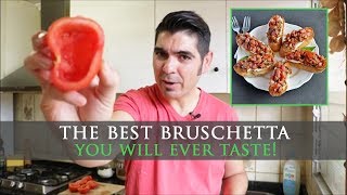 Easy Bruschetta Recipe with Fresh Mozzarella [upl. by Aknayirp]